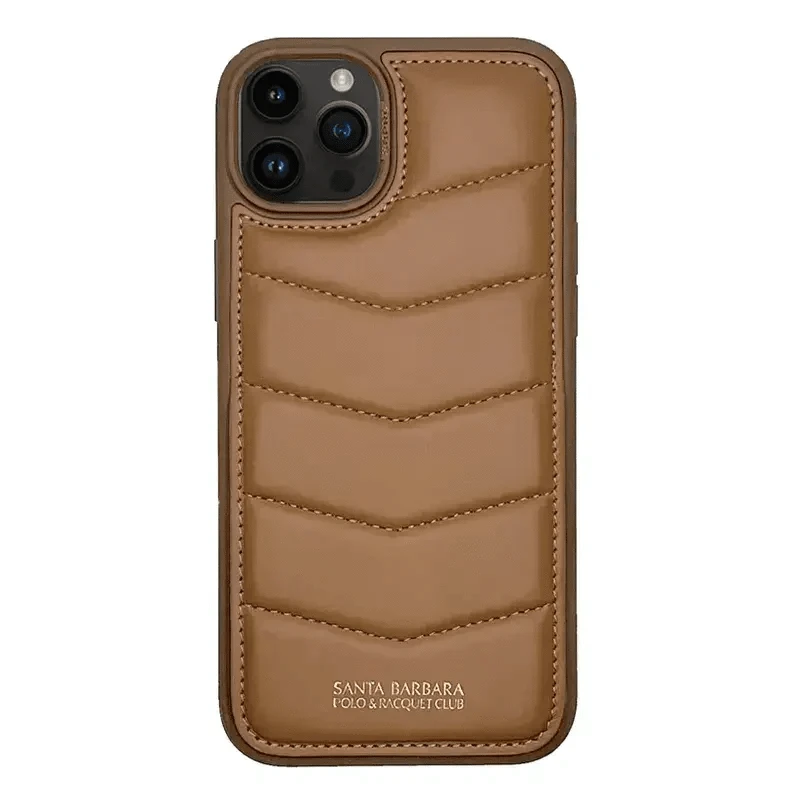 Santa Barbara Clyde Series Case for iPhone 15 Pro Max iPhone 15 Pro Max / Brown - Ktusu