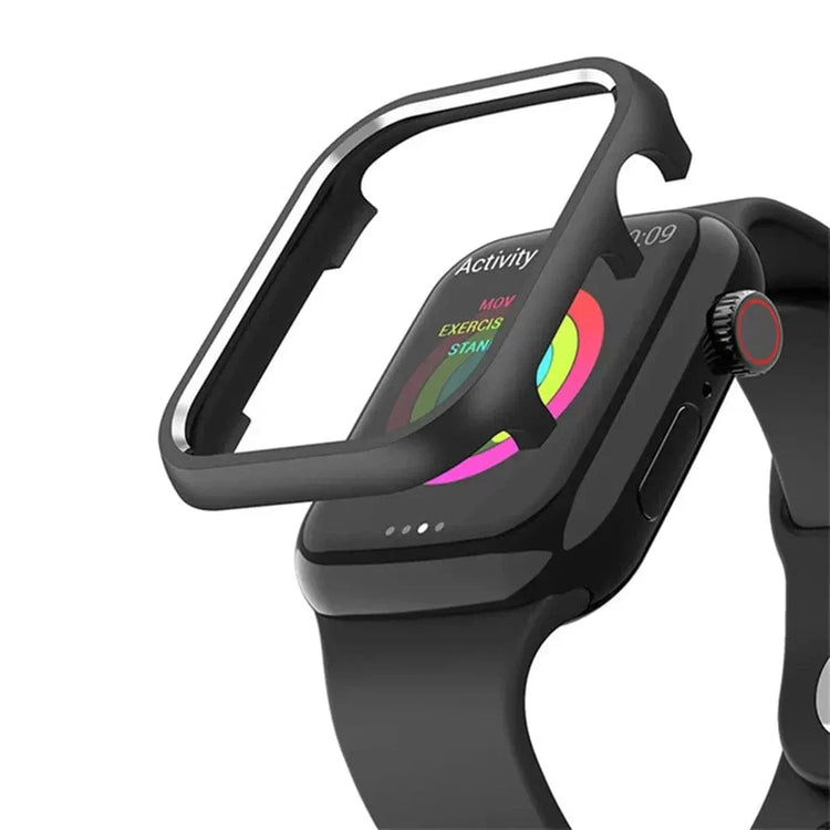 Shiny Metal Aluminium Alloy Bumper for Apple Watch 40mm 40mm / Black - Ktusu