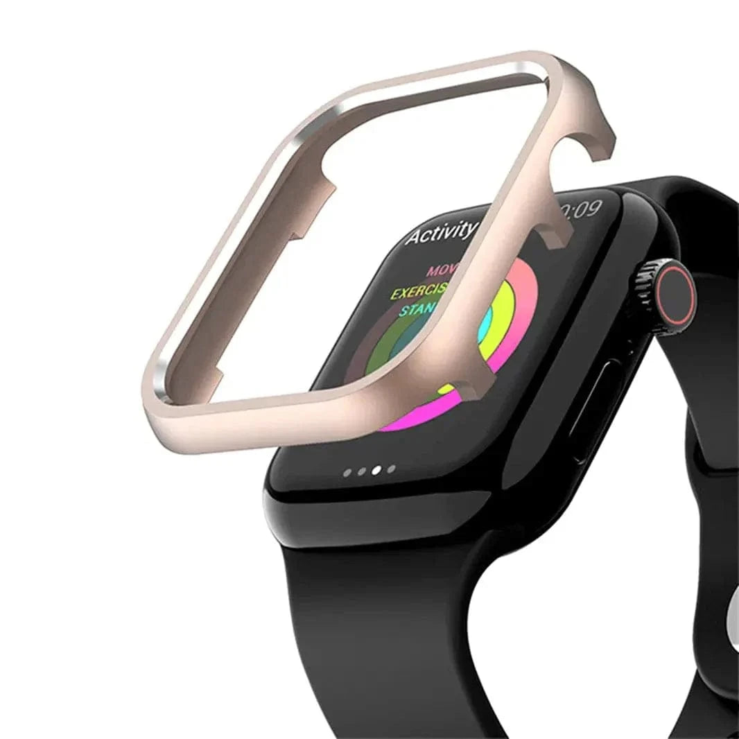 Shiny Metal Aluminium Alloy Bumper for Apple Watch 40mm 40mm / Starlight - Ktusu