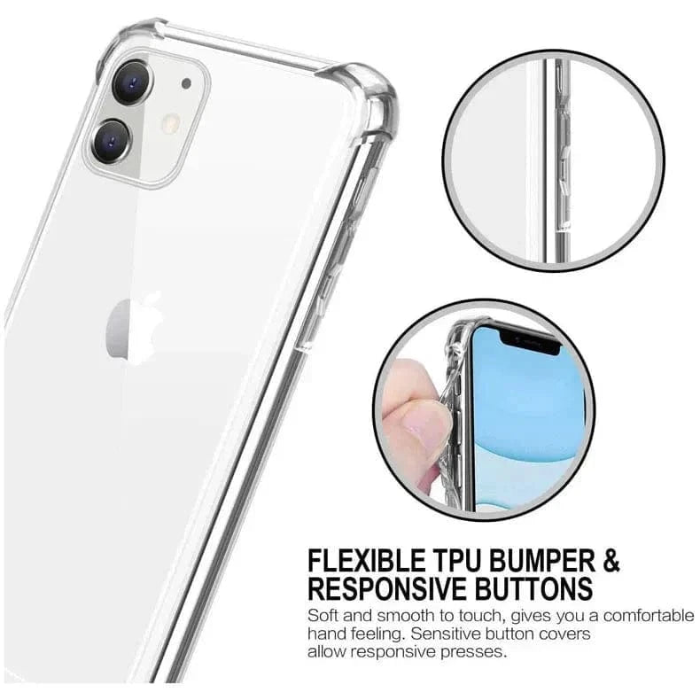 Shockproof Transparent Hard Case for iPhone 12 | 12 Pro iPhone 12 | 12 Pro - Ktusu