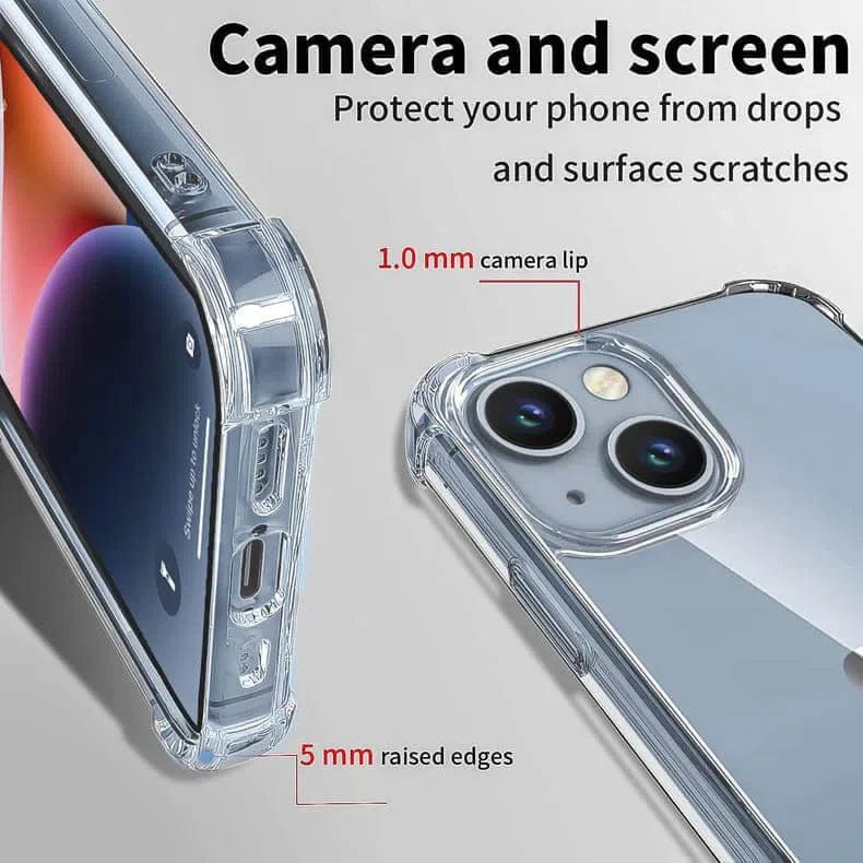 Shockproof Transparent Hard Case for iPhone 14 Pro iPhone 14 Pro - Ktusu