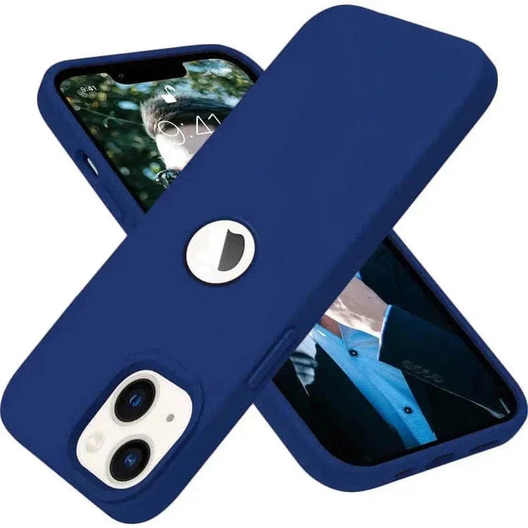 Silicone Round Wind Case for iPhone 13 iPhone 13 / Blue - Ktusu
