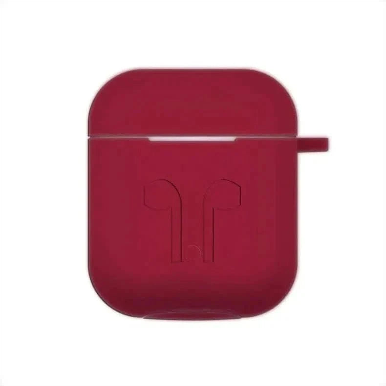 Silicone Soft Cover for Airpods 1 | 2 Airpods 1 | 2 / wine - Ktusu