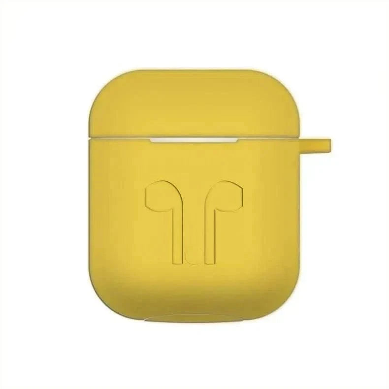 Silicone Soft Cover for Airpods 1 | 2 Airpods 1 | 2 / Yellow - Ktusu
