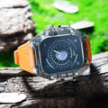 Silicone Watch Band with Protective Rugged Hard Cover for Apple Watch Ultra 49mm - Ktusu