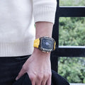 Silicone Watch Band with Protective Rugged Hard Cover for Apple Watch Ultra 49mm - Ktusu