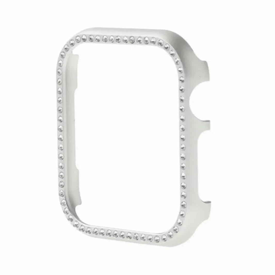 Single Rhinestone Metal Bumper for Apple Watch 40mm - Ktusu