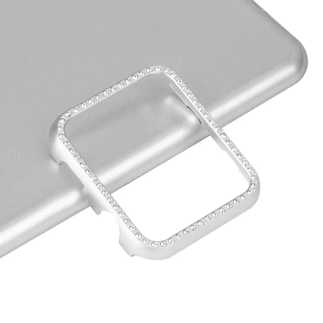 Single Rhinestone Metal Bumper for Apple Watch 40mm 40mm / Silver - Ktusu