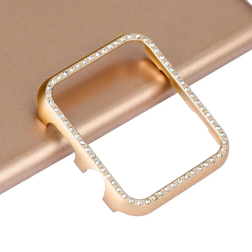 Single Rhinestone Metal Bumper for Apple Watch 40mm 40mm / Starlight - Ktusu