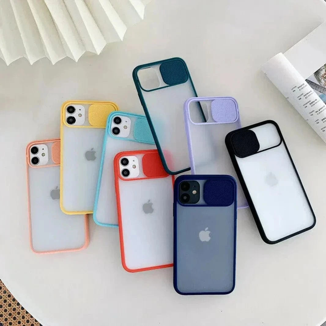 Sliding Shutter Camera Protection Matte Case for iPhone 11 - Ktusu