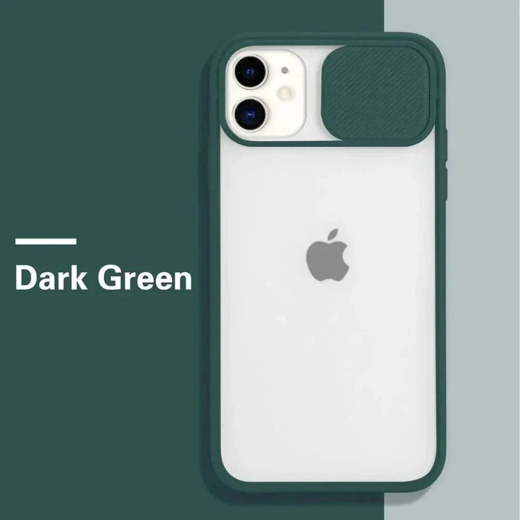 Sliding Shutter Camera Protection Matte Case for iPhone 11 iPhone 11 / black - Ktusu