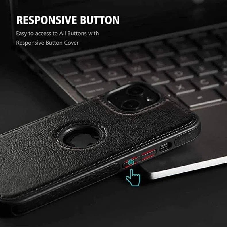 Slim PU Lychee Leather Texture Hard Case for iPhone 14 Pro - Ktusu