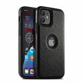 Slim PU Lychee Leather Texture Hard Case for iPhone 14 Pro iPhone 14 Pro / Black - Ktusu