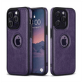 Slim PU Lychee Leather Texture Hard Case for iPhone 14 Pro Max iPhone 14 Pro Max / Black - Ktusu