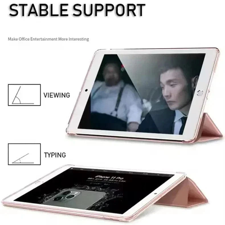 Smart Trifold Hard Matte Flip Cover for iPad 7 | 8 | 9 (10.2-inch) - Ktusu