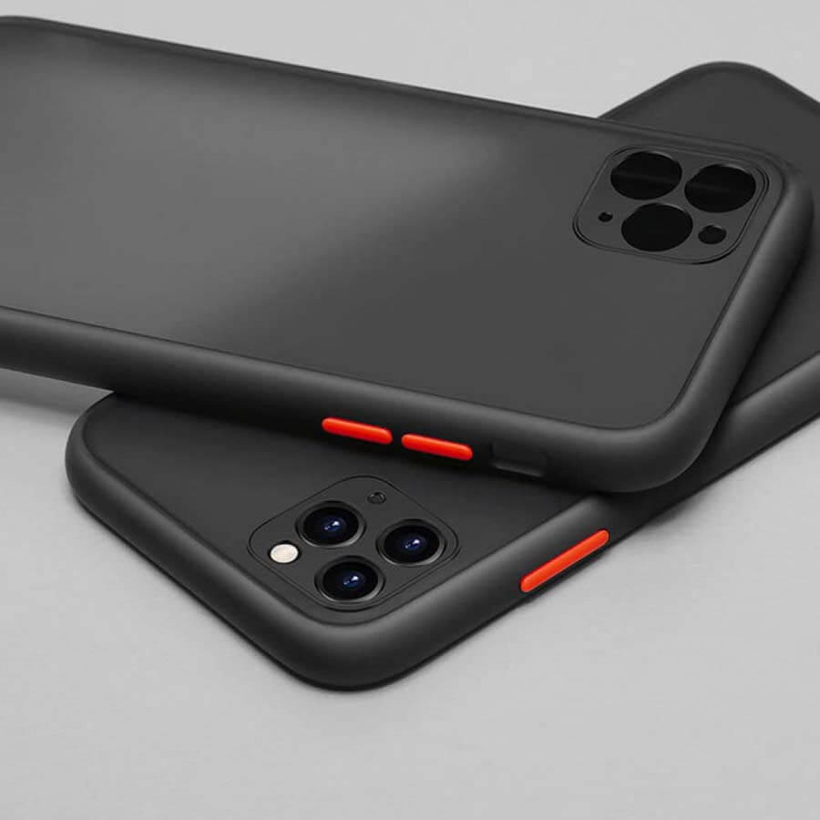 Smoke Shockproof Smooth Rubberized Matte Case for iPhone 11 iPhone 11 / black - Ktusu