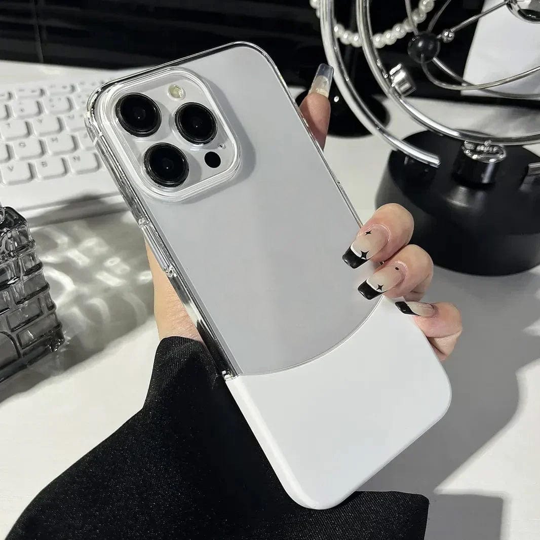 Snapsplit Crystal Clear Magsafe Hard Case for iPhone 16 Plus iPhone 16 Plus / White / without magsafe - Ktusu