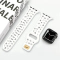 Soft Silicone Alphabetic Band for Apple Watch 38 | 40 | 41 | 42mm S10 - Ktusu