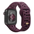 Soft Silicone Alphabetic Band for Apple Watch 38 | 40 | 41 | 42mm S10 38 | 40 | 41 | 42mm S10 / Wine - Ktusu