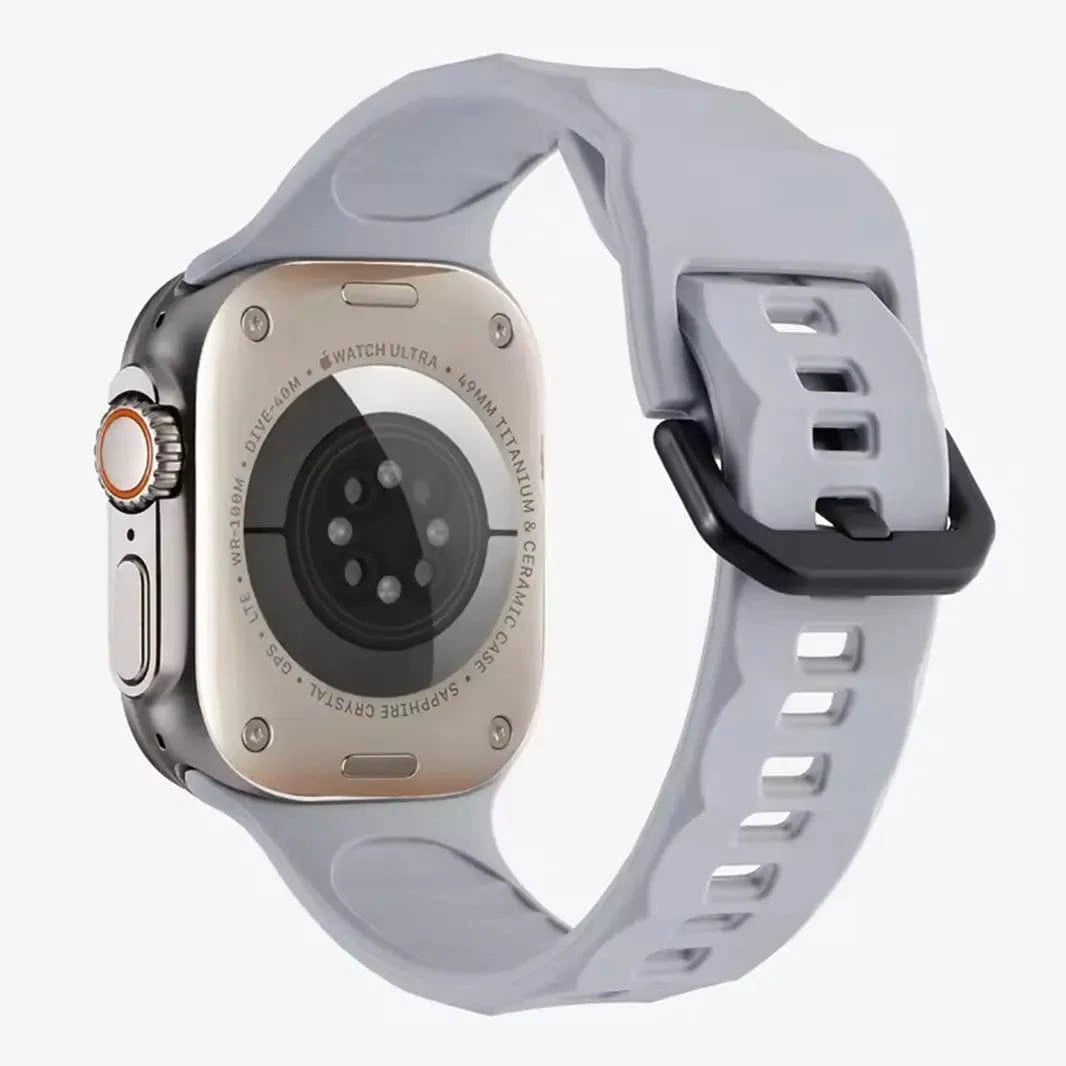 Soft Silicone Ripple Band for Apple Watch 42 | 44 | 45 | Ultra 49 | 46mm S10 - Ktusu