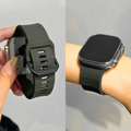 Soft Silicone Ripple Band for Apple Watch 42 | 44 | 45 | Ultra 49 | 46mm S10 42 | 44 | 45 | Ultra 49 | 46mm S10 / Ash Green - Ktusu