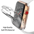 Soft Slim Shiny Full Body Screen Protector Cover for Apple Watch 44mm - Ktusu