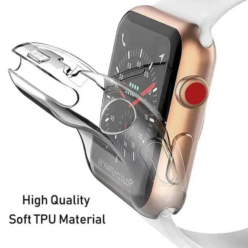 Soft Slim Shiny Full Body Screen Protector Cover for Apple Watch 44mm - Ktusu