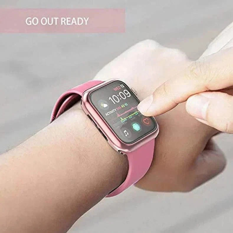 Soft Slim Shiny Full Body Screen Protector Cover for Apple Watch 44mm - Ktusu