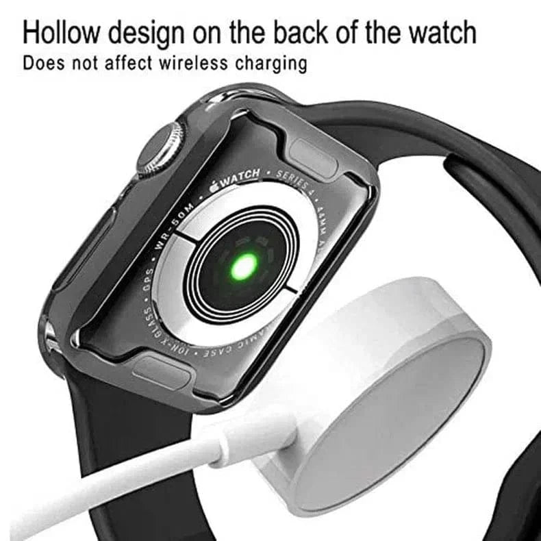 Soft Slim Shiny Full Body Screen Protector Cover for Apple Watch 44mm - Ktusu
