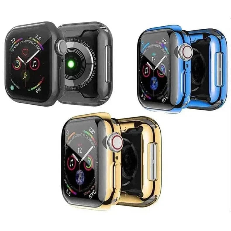 Soft Slim Shiny Full Body Screen Protector Cover for Apple Watch 44mm - Ktusu