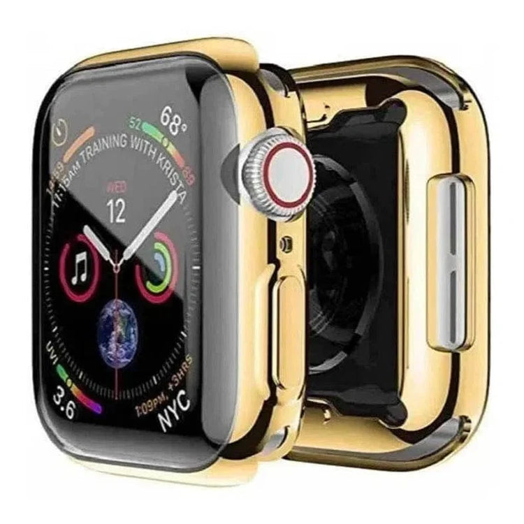 Soft Slim Shiny Full Body Screen Protector Cover for Apple Watch 44mm 44mm / Gold - Ktusu