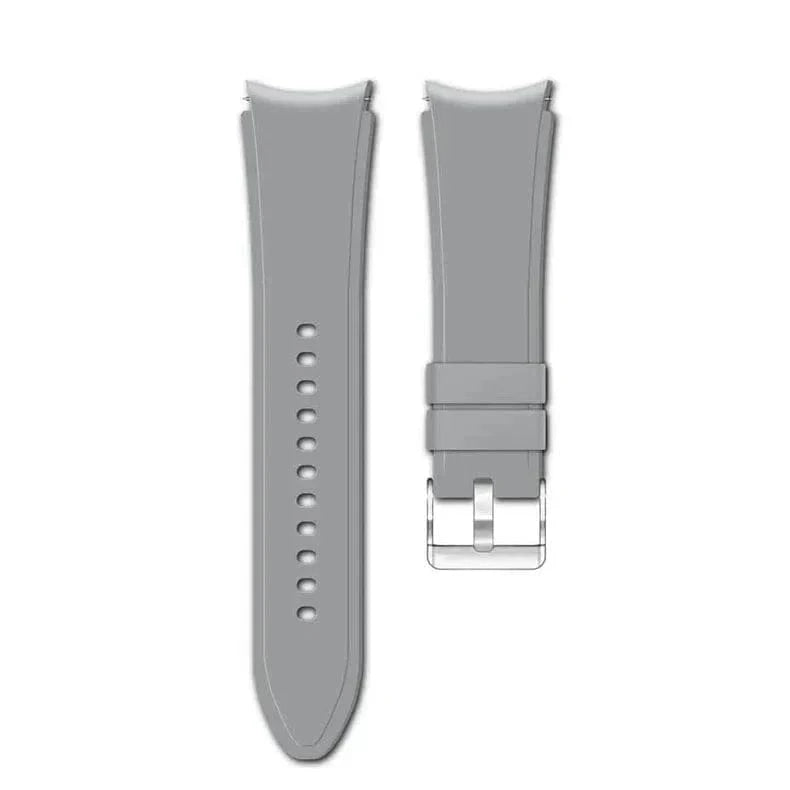 Soft Smooth Silicone Band for Samsung Watch4 | 5 | 6 | 7 Watch4 | 5 | 6 | 7 / Grey - Ktusu