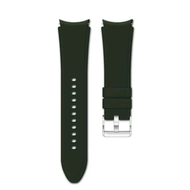 Soft Smooth Silicone Band for Samsung Watch4 | 5 | 6 | 7 Watch4 | 5 | 6 | 7 / Olive Green - Ktusu