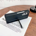 Soft Touch Coating Standing Case With Pen Case for Samsung Z Fold5 - Ktusu