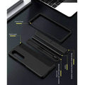 Soft Touch Coating Standing Case With Pen Case for Samsung Z Fold5 - Ktusu