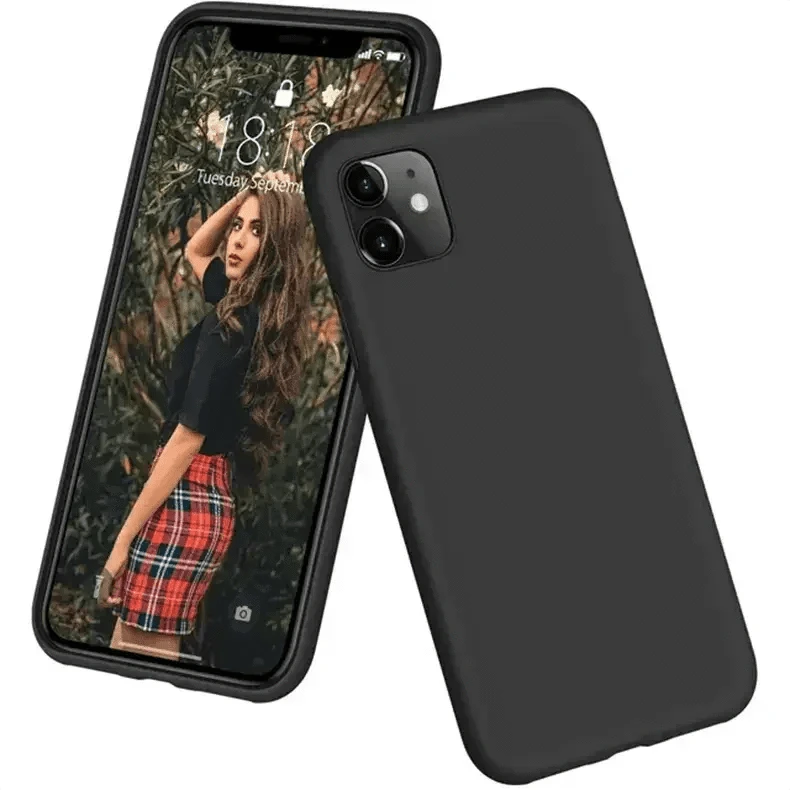 Soft TPU Flexible Case for iPhone 15 iPhone 15 / Black - Ktusu