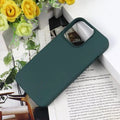 Soft TPU Inner Cloth Case for iPhone 13 Pro Max iPhone 13 Pro Max / Oracle Green - Ktusu