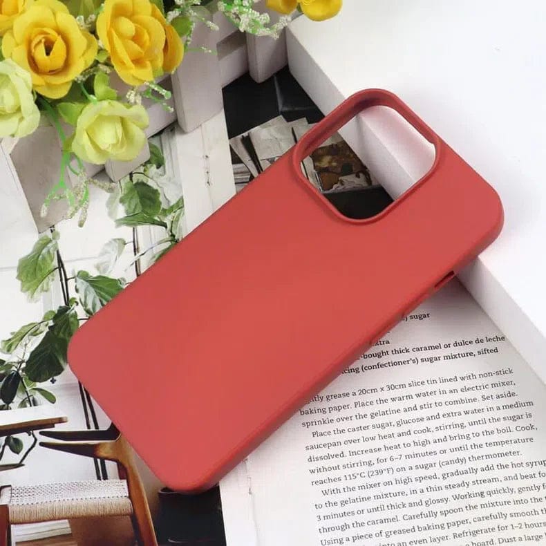 Soft TPU Inner Cloth Case for iPhone 13 Pro Max iPhone 13 Pro Max / Rose Pink - Ktusu