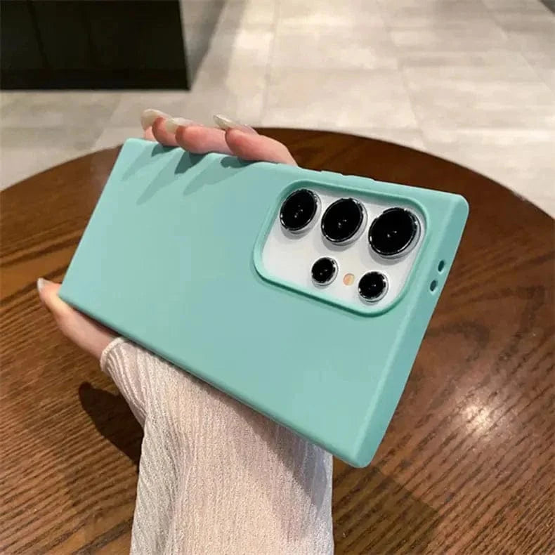 Soft TPU Silicone with inner Microfiber Case for Samsung A72 Samsung A72 / Mint Blue - Ktusu
