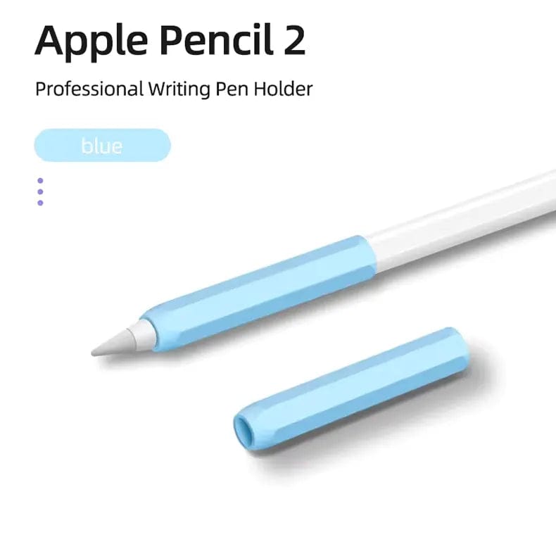 Split Color Soft Silicone Sleeve for Apple Pencil Pencil 2 | Pro / Sky Blue - Ktusu