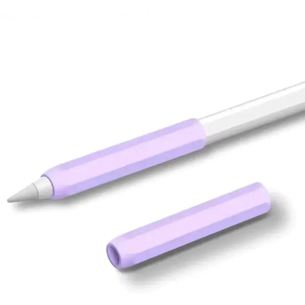 Split Color Soft Silicone Sleeve for Apple Pencil Pencil (USB C) / Lavender - Ktusu