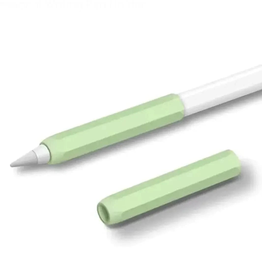 Split Color Soft Silicone Sleeve for Apple Pencil Pencil (USB C) / Matcha Green - Ktusu