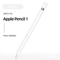 Split Color Soft Silicone Sleeve for Apple Pencil Pencil (USB C) / White - Ktusu