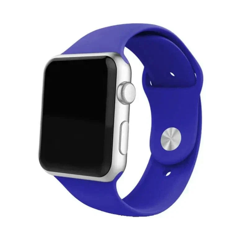Sports Silicone Watch Band for Apple Watch 38 | 40 | 41 | 42mm S10 38 | 40 | 41 | 42mm S10 / Blue / M / L - Ktusu