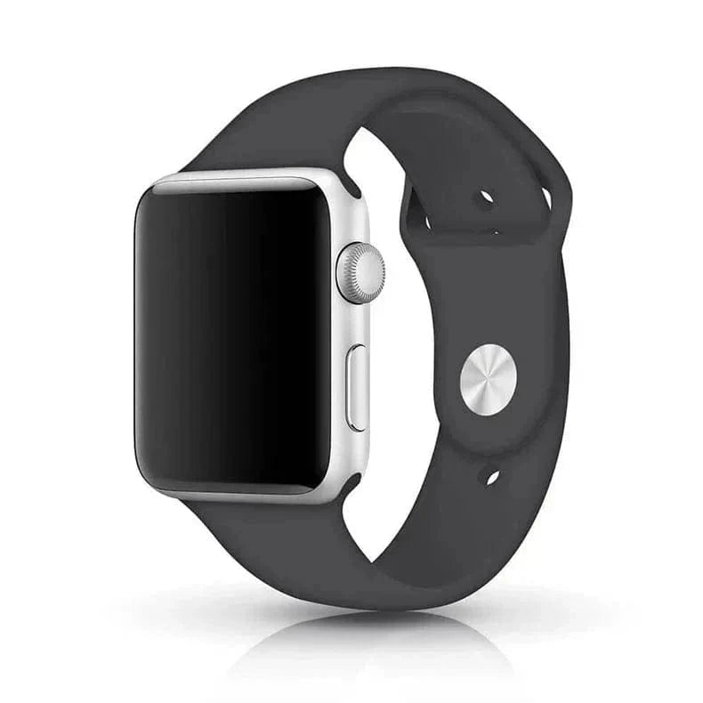 Sports Silicone Watch Band for Apple Watch 38 | 40 | 41 | 42mm S10 38 | 40 | 41 | 42mm S10 / Dark Grey / M / L - Ktusu
