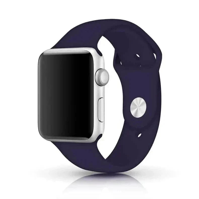 Sports Silicone Watch Band for Apple Watch 38 | 40 | 41 | 42mm S10 38 | 40 | 41 | 42mm S10 / Dark Purple / M / L - Ktusu