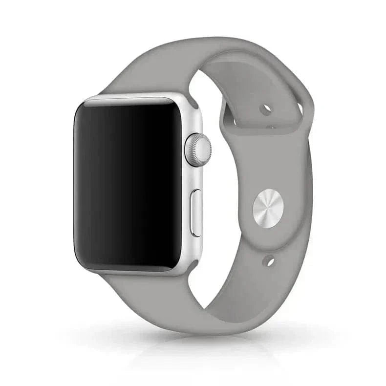 Sports Silicone Watch Band for Apple Watch 38 | 40 | 41 | 42mm S10 38 | 40 | 41 | 42mm S10 / Light Grey / M / L - Ktusu