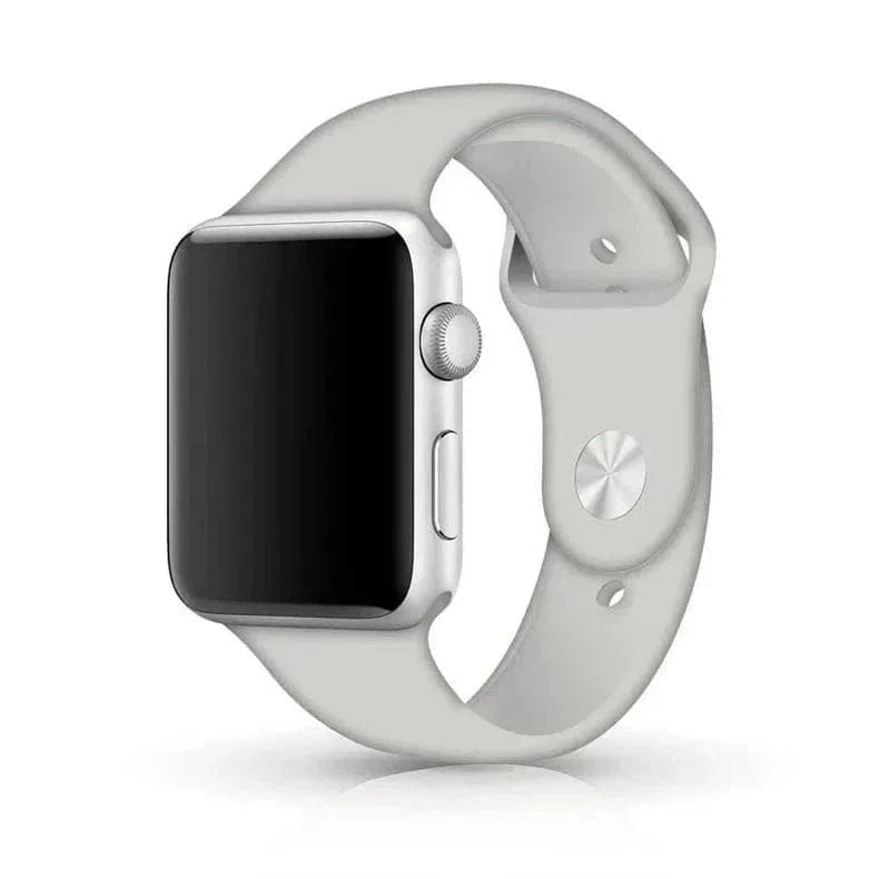 Sports Silicone Watch Band for Apple Watch 38 | 40 | 41 | 42mm S10 38 | 40 | 41 | 42mm S10 / Oxide White / M / L - Ktusu