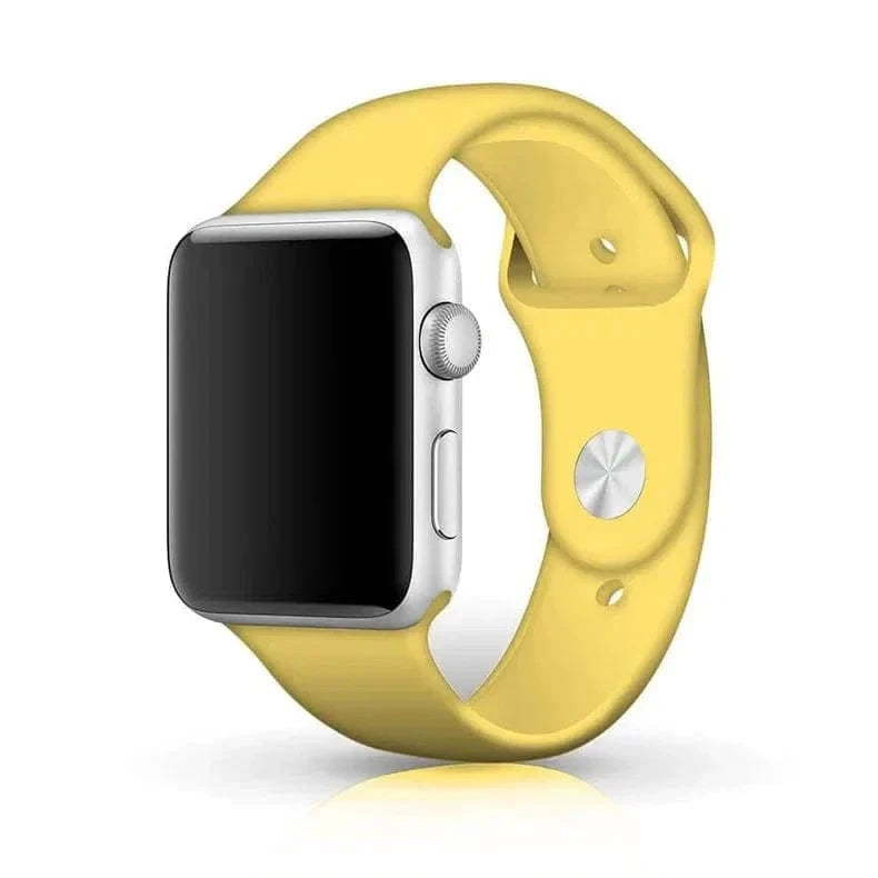 Sports Silicone Watch Band for Apple Watch 38 | 40 | 41 | 42mm S10 38 | 40 | 41 | 42mm S10 / Yellow / M / L - Ktusu
