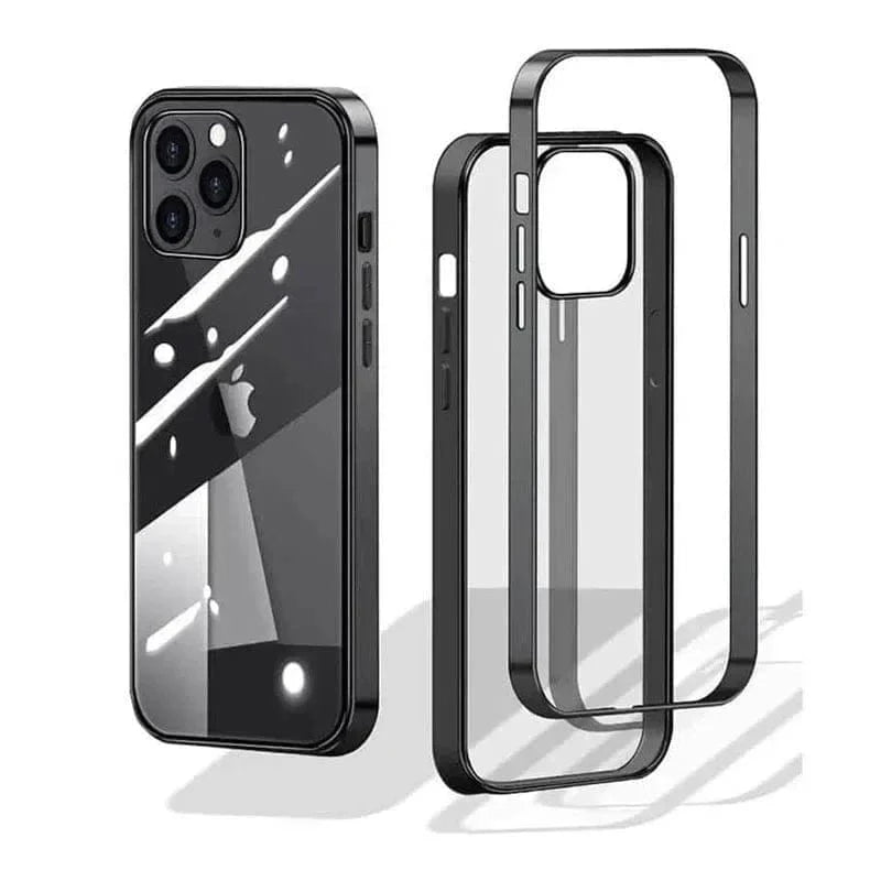 Square Electroplated Clear Hard Case for iPhone 13 - Ktusu